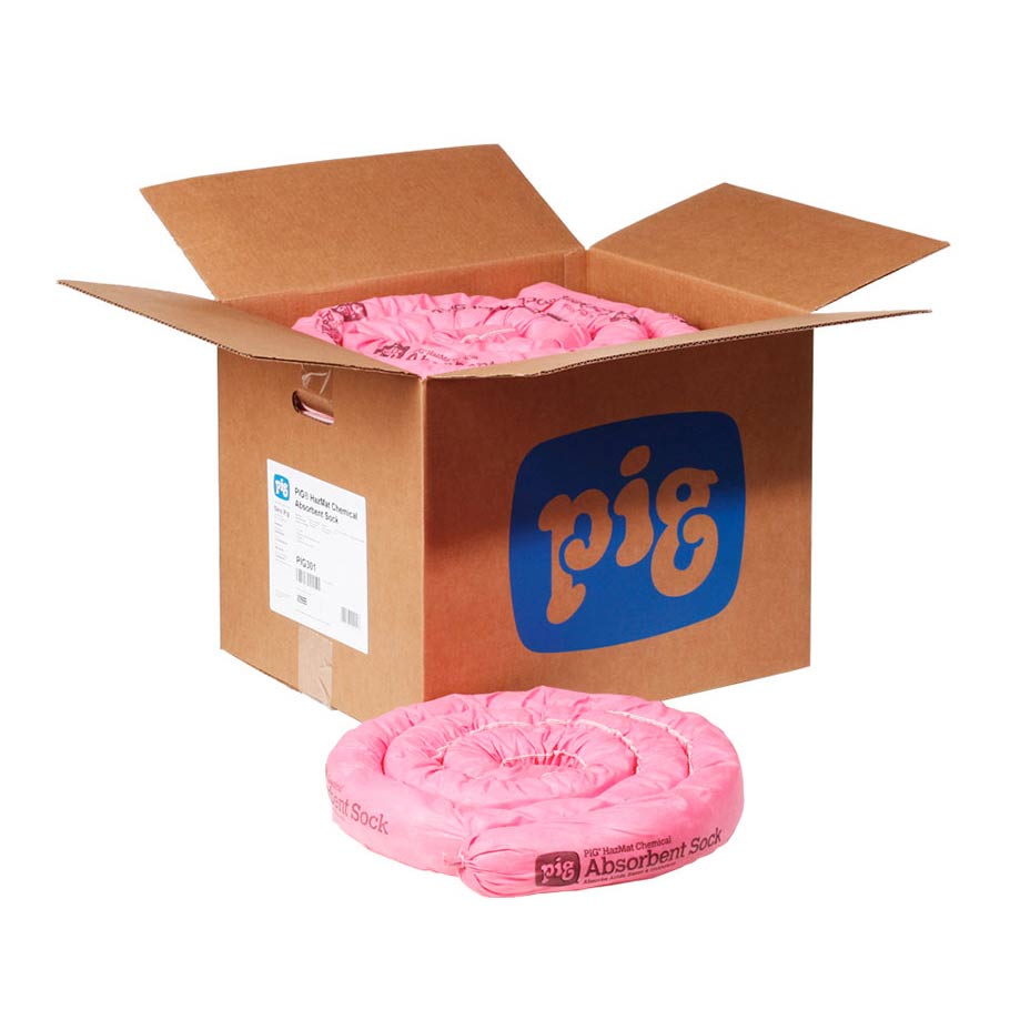 New Pig Hazardous Chemical Absorbent Socks
