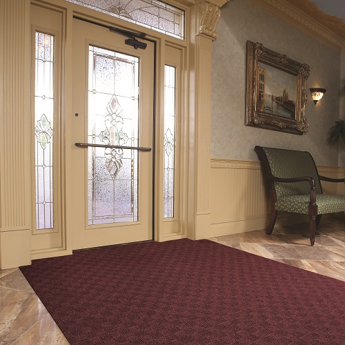 Adhesive entrance mats